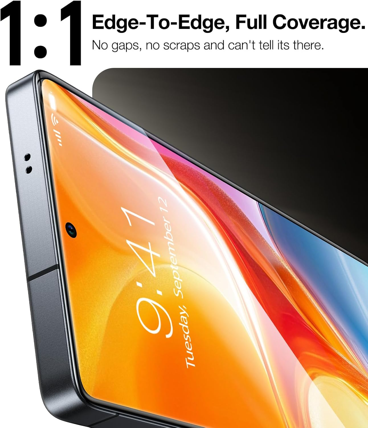 TORRAS 12FT Military-Grade Shatterproof for Samsung Galaxy S25 Ultra Screen Protector [9H+ Durable ＆ Just One-Pull] Full Coverage Bubble Free Galaxy Screen Protector 25 Ultra Tempered Glass, 2 Pack image number 2