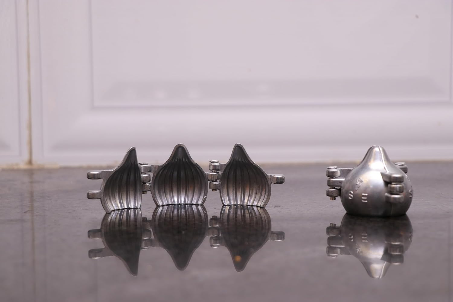 Modak Maker Mould Aluminum for Ganpati, Diwali, Dasra, and Other Festival Set of 2