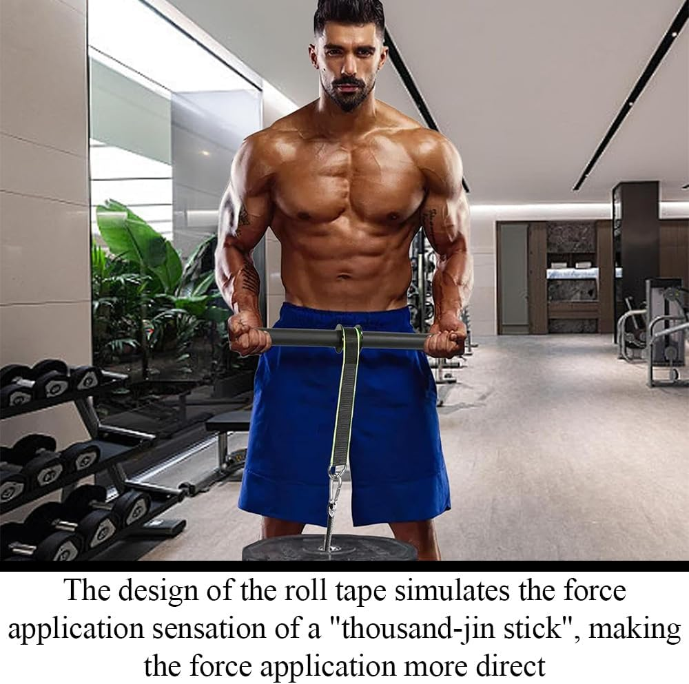 Forearm Rope Roller, Wrist Roller Forearm,Grip Strengthener Roller, Forearm Exerciser Tool,Weight-Bearing Rope Training Fitness Equipment,Muscle Strength Wrist Roller,For Grip Strength Training(Black)