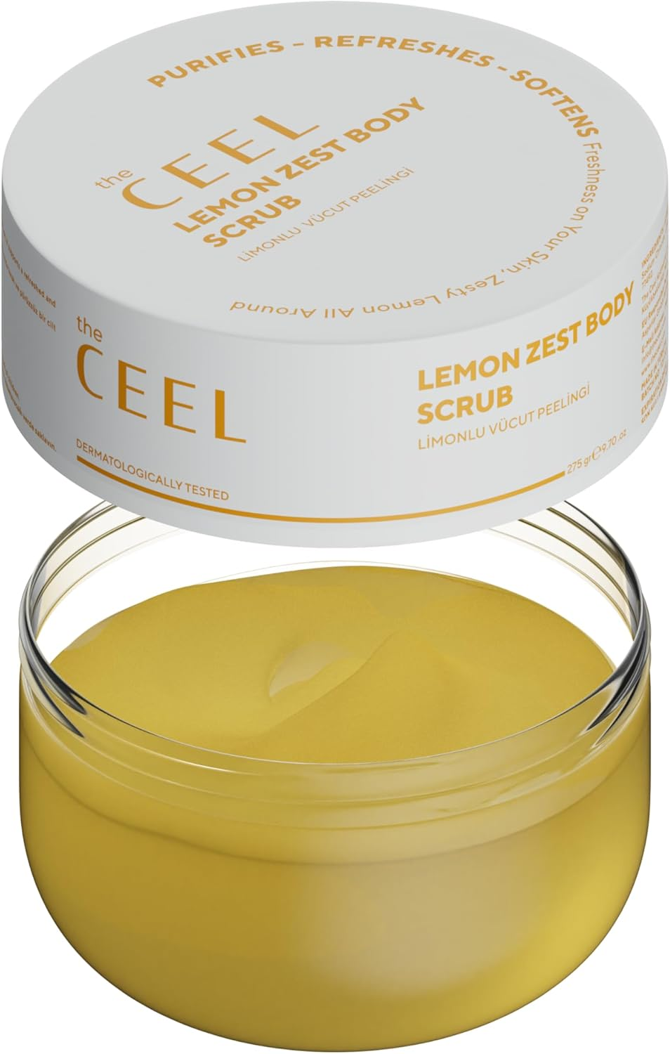 CEEL Lemon Extract Body Scrub 275 G &ndash; Moisturising, Nourishing & Purifying Exfoliant for Radiant Skin image number 4