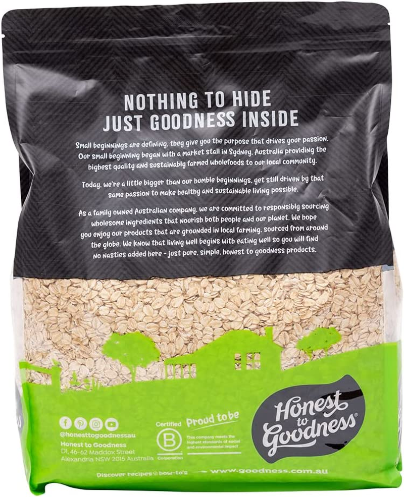 Honest to Goodness, Organic Rolled Oats, 4 Kg - Premium, Organic, Wholegrain Rolled Oats from Finland. a Nutritious Superfood. Excellent for a Hearty Bowl of Porridge. image number 3