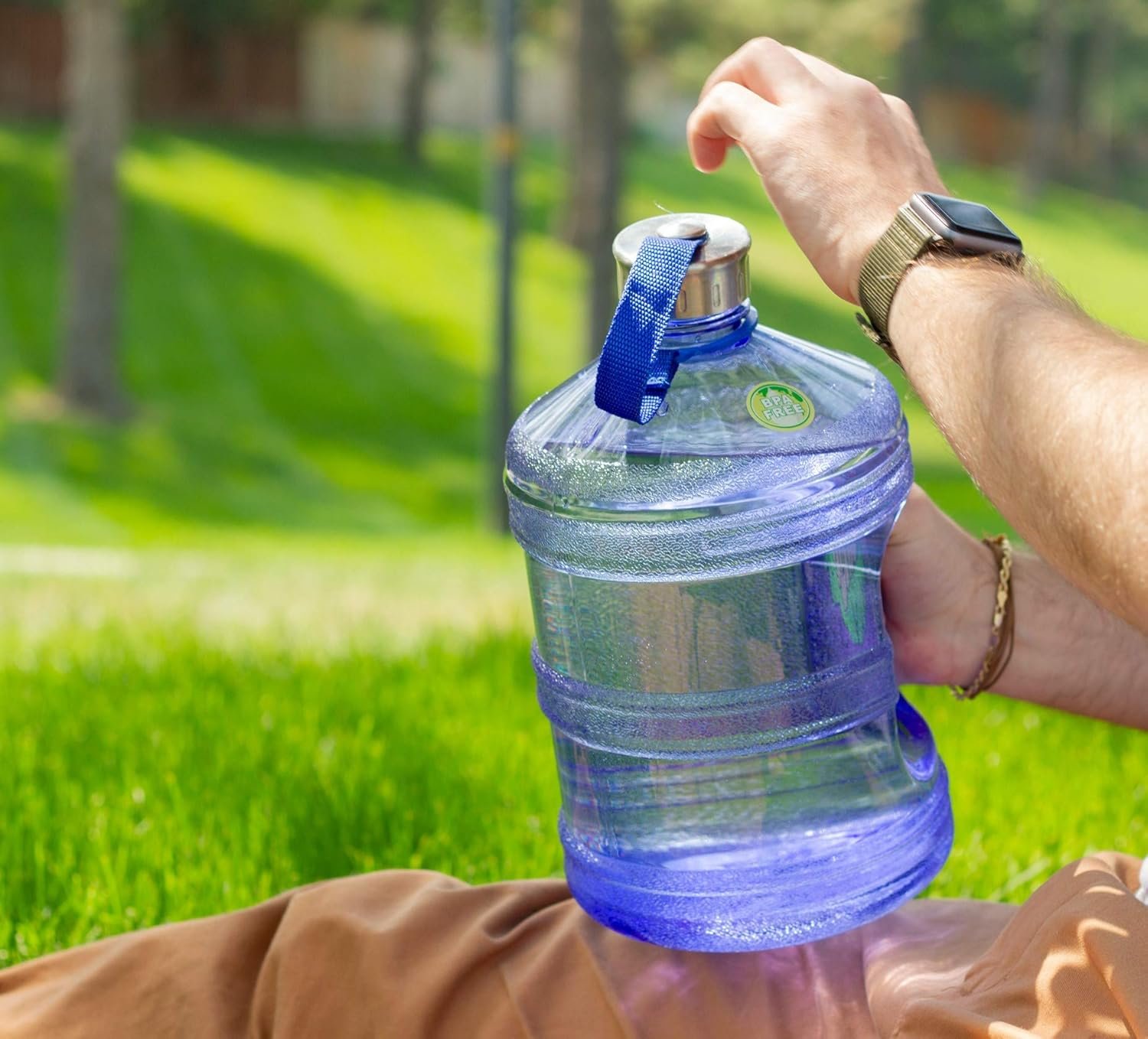 New Wave Enviro Bpa Free 1 Gallon Water Bottle (Round) image number 4