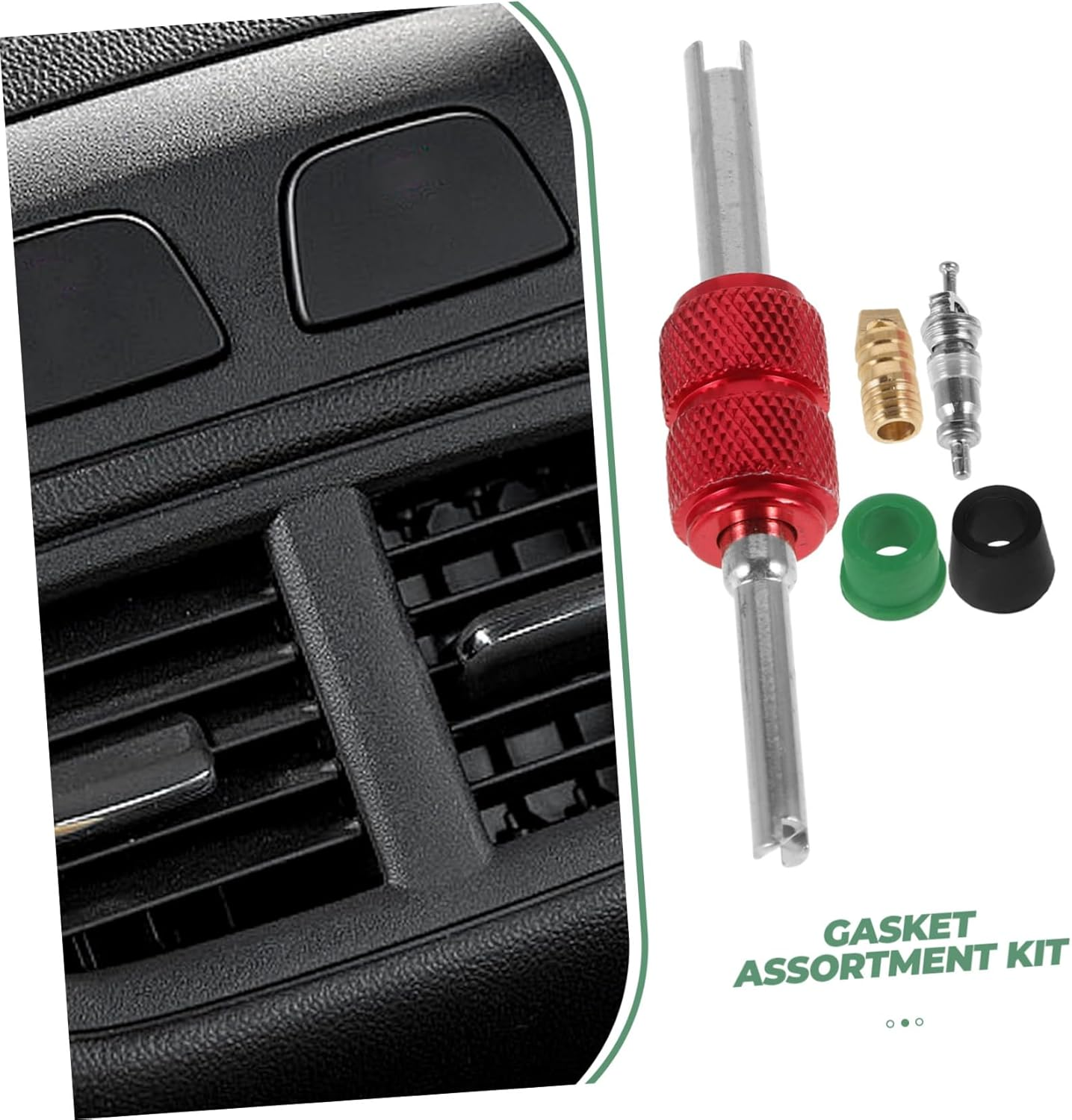 TINEASUR 71Pcs C Valve Core Removal Tool Set Automotive Repair Kit for Air Conditioning Maintenance and Construction Essential Valve Stem Core Remover Tools with Storage Box