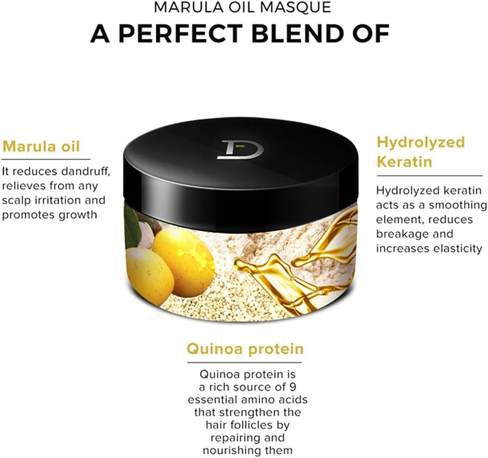 De Fabulous Marula Oil Miracle Repair Masque by De Fabulous for Unisex - 8.5 Oz Masque, 1 Count image number 1