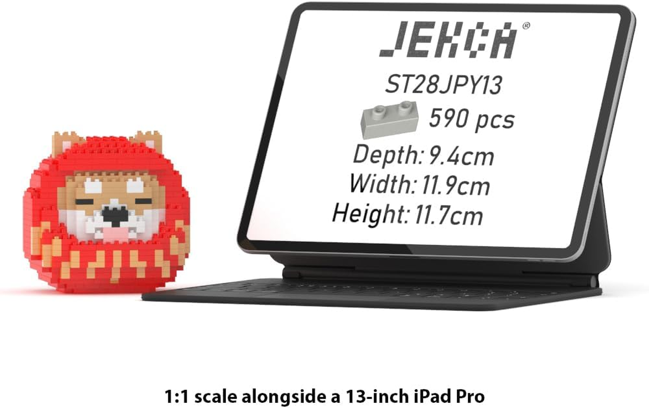 JEKCA Shiba Daruma Doll Mini 01S | Japan Plastic Building Blocks | Age 14+ image number 2