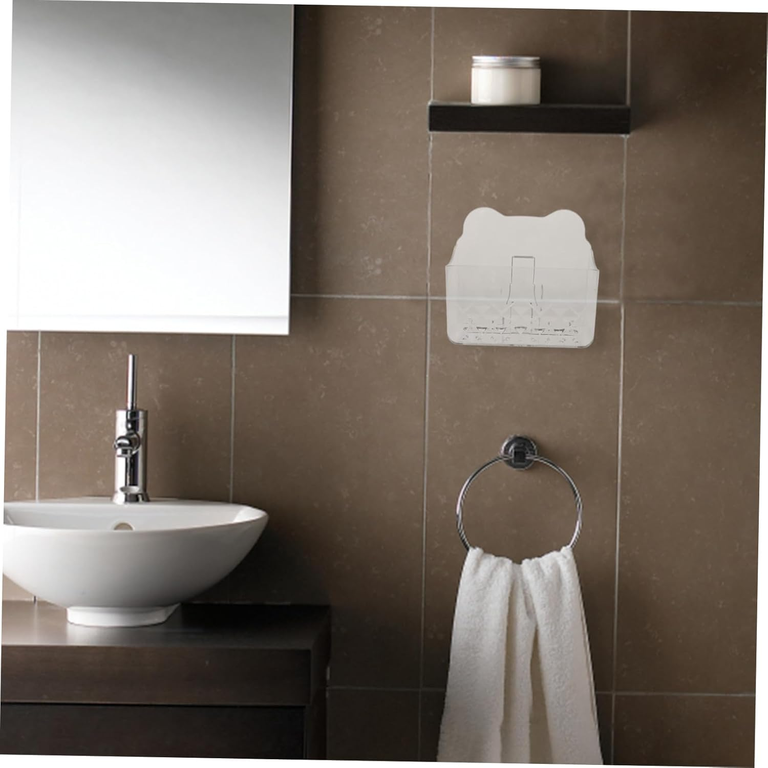 Kitchen Holder Wall-Mounted Wipes Container Tissue Case for Bathroom Napkin Holders Organizer Box image number 1