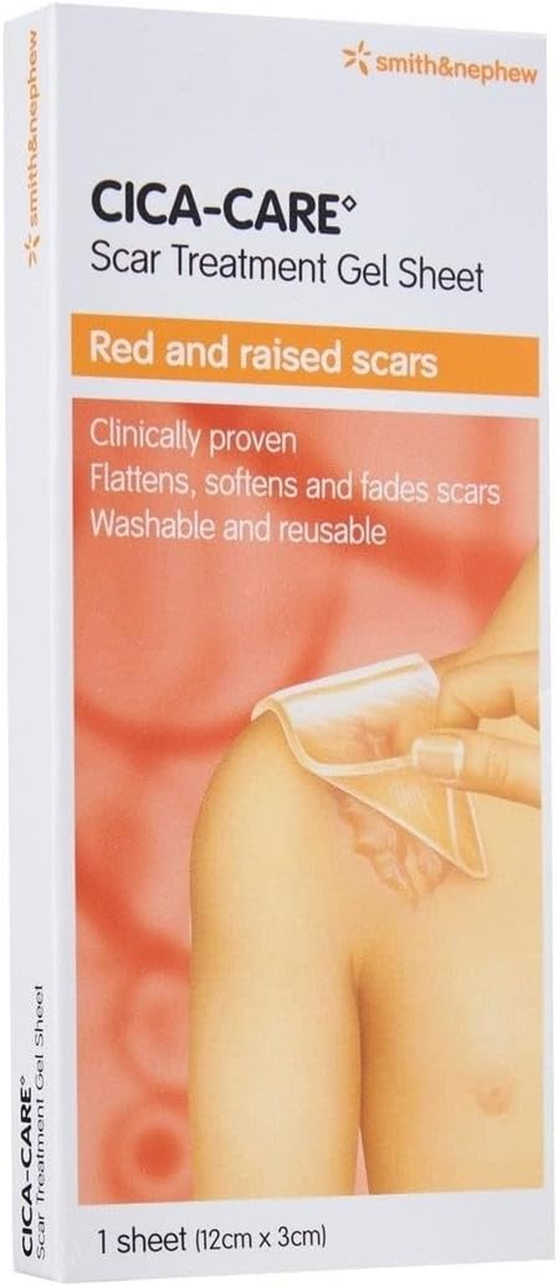 Smith & Nephew Cica-Care Gel Scar Treatment Dressings Plaster, 3 Cm X 12 Cm Size