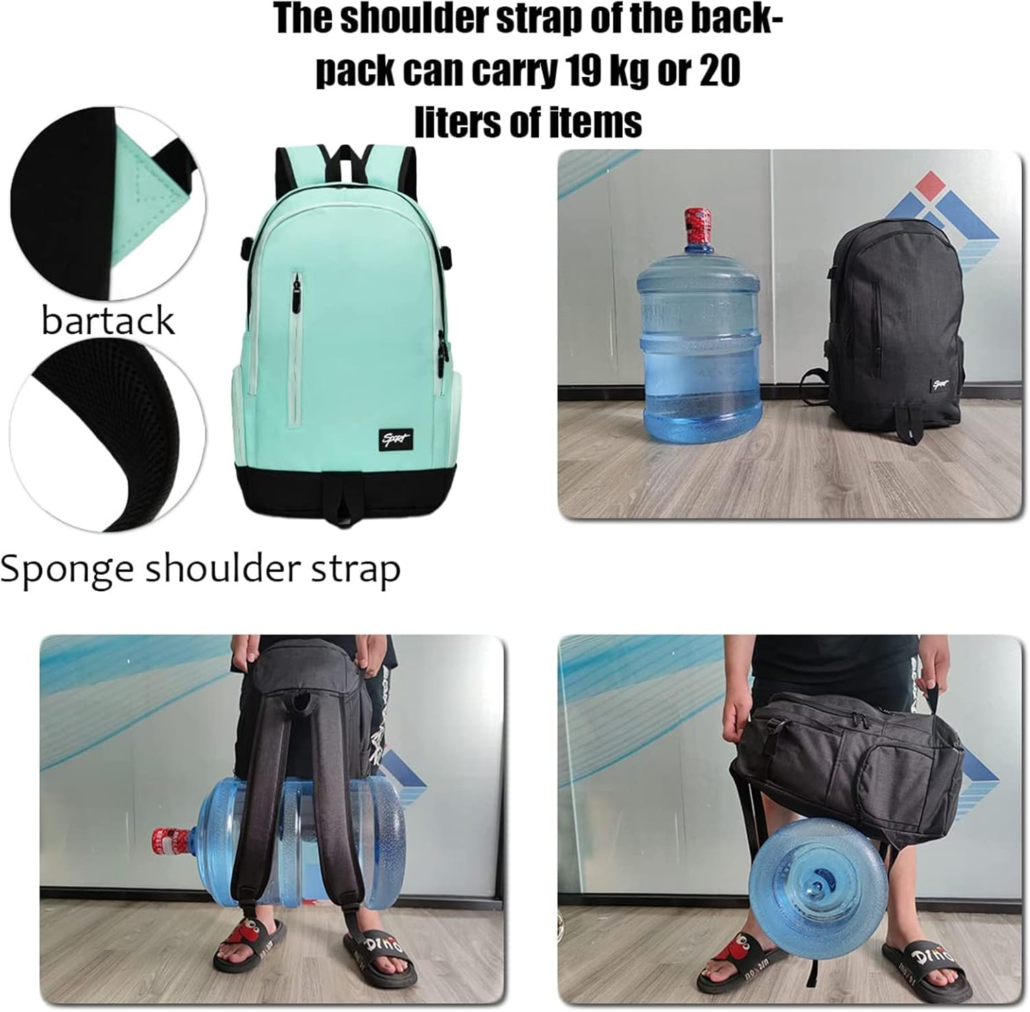 Travel Laptop Backpack, Business Slim Durable Laptops Backpack School Computer Bag Gifts for Men & Women Fits 15 Inch Notebook - Green image number 3