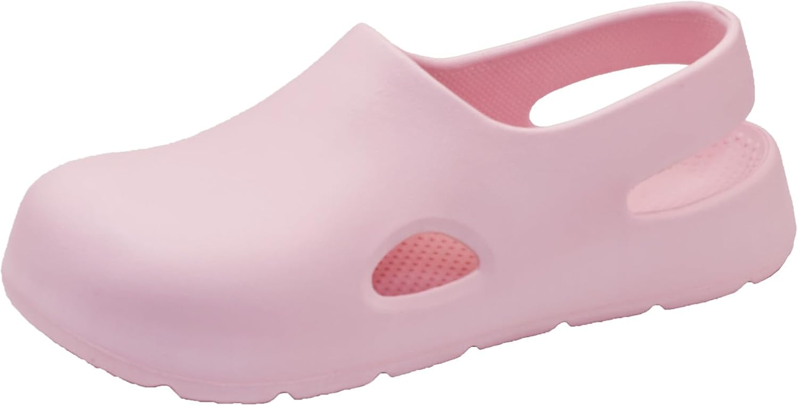 Garden Clogs for Women, Arch Support Work Shoes Comfort Non-Slip Waterproof Mules Nurse Sandals, Fixed Heel Strap Outdoor Beach Slippers Girls Ladies Classic Closed Toe Slides image number 2