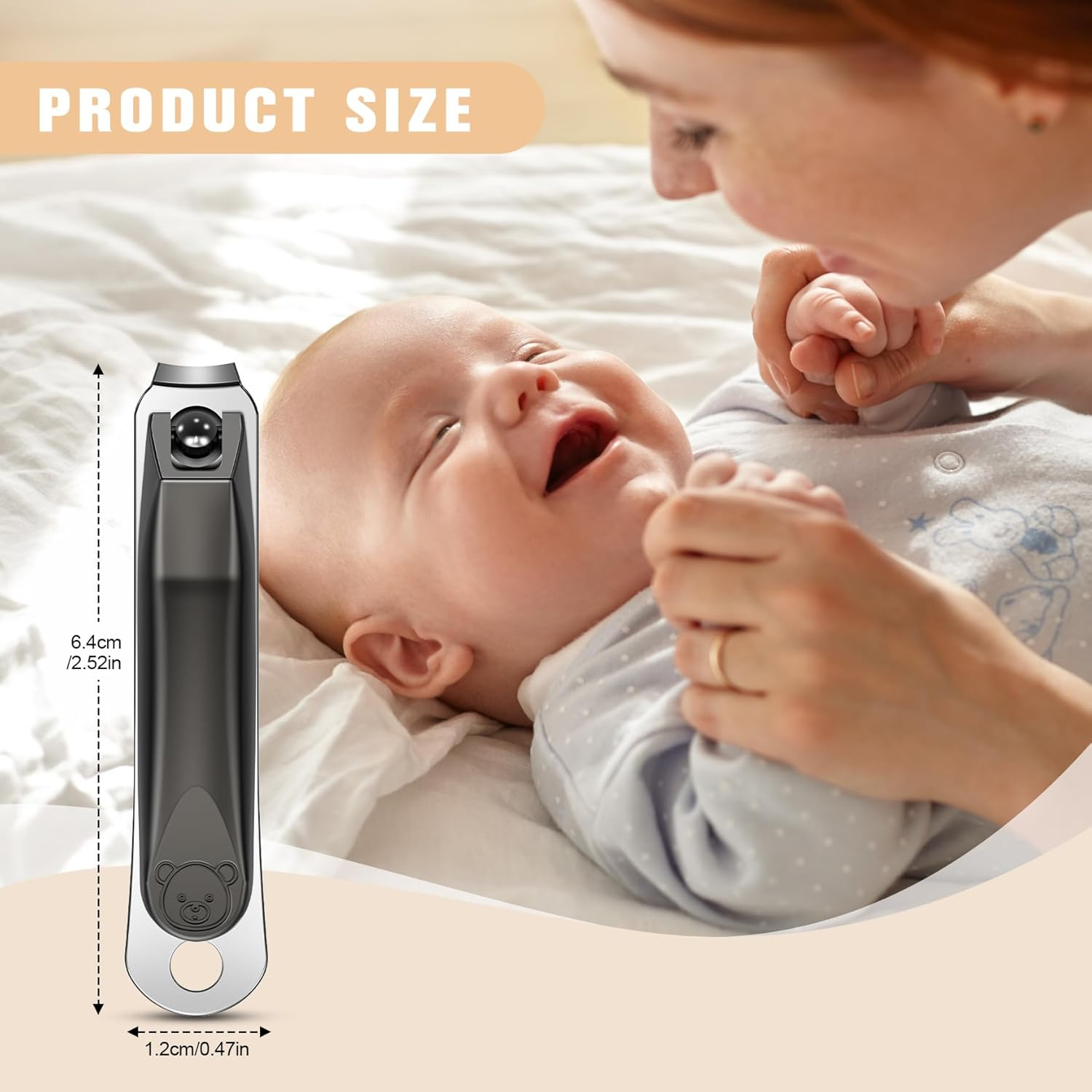 FERYES Newborn Kids Nail Clippers - Small Jaw Precise Baby Nail Trimmer Fingernail Clippers for Toddler, Child, Infant - Safe & Precise Nail Grooming Tool for Baby image number 3