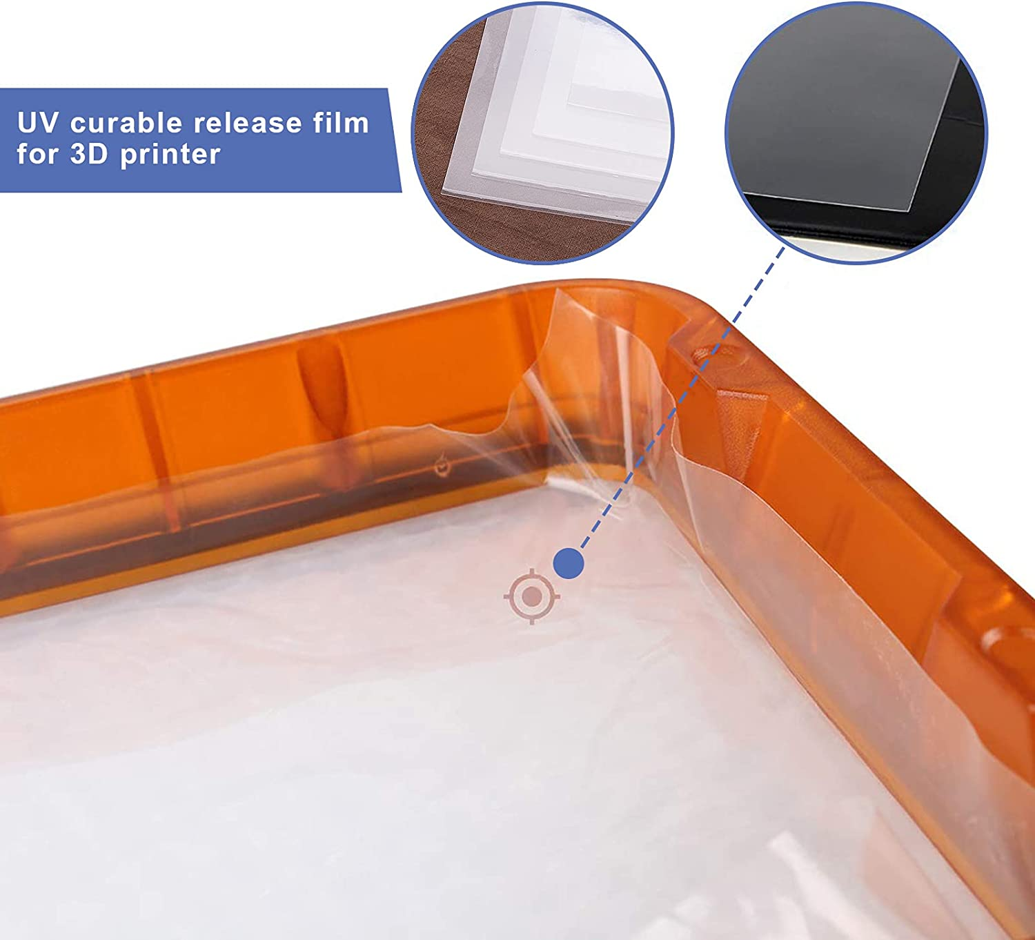 Emsea 5Pcs FEP Film Transparent with Yellow Scraper for 3D Printer Creality LD002R image number 2