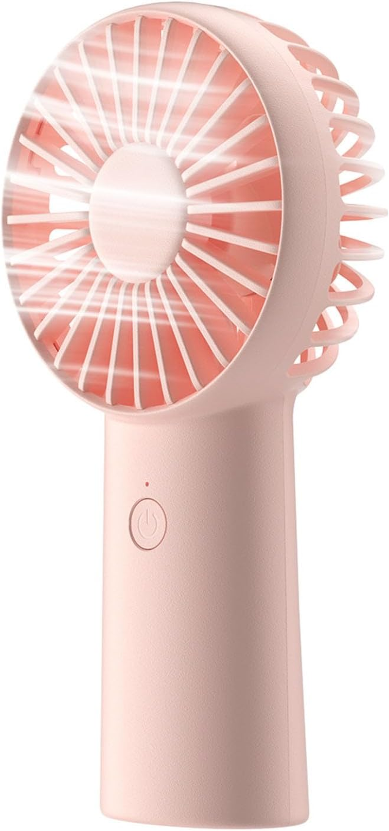 JISULIFE Handheld Fan, 4000Mah Small Portable Fan, Personal USB Rechargeable Pocket Fan [4-16H Working Time] Battery Operated Hand Fan with 3 Speeds for Outdoor/Travel, Summer for Men Women-Pink image number 3