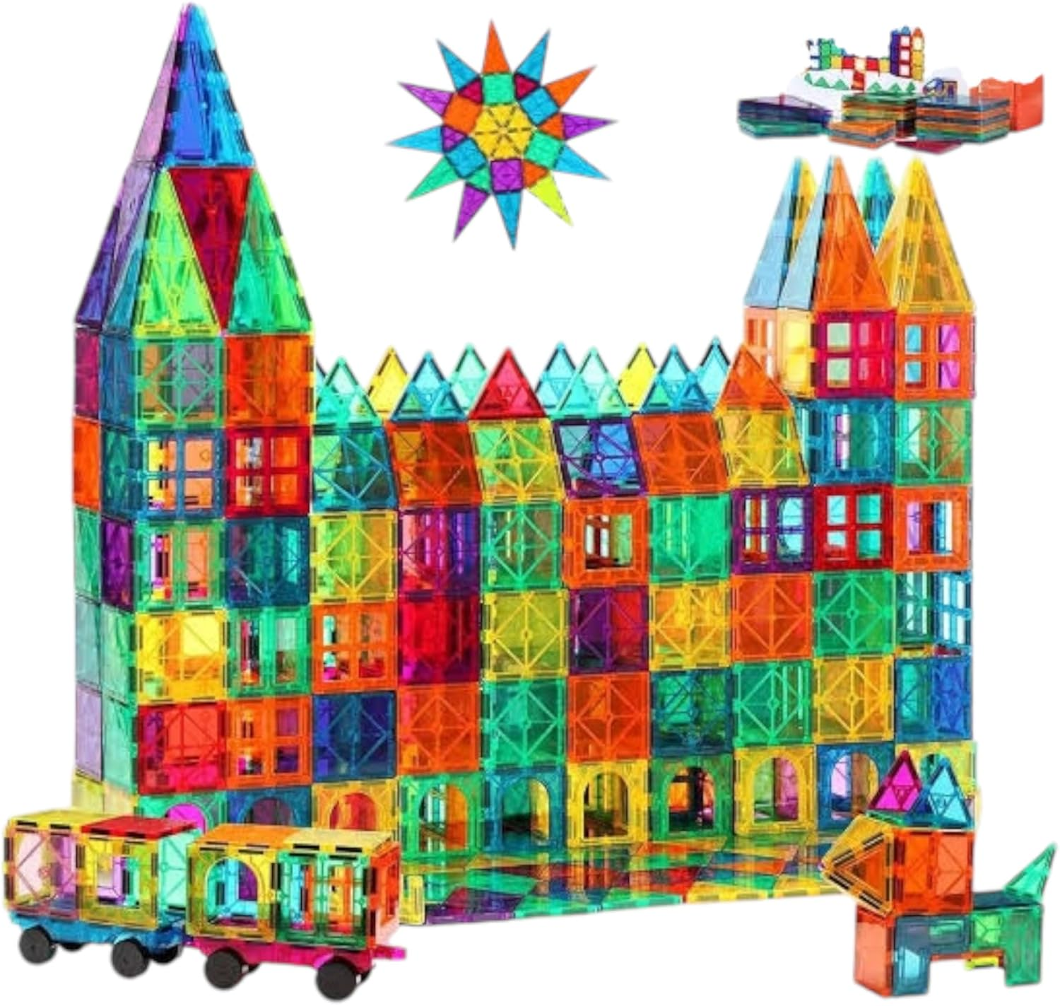 Kiddobliss Magnetic Building Tiles for Kids 60-Piece Magnetic Tiles STEM Connetix Tiles Interlocking Educational Blocks for Minecraft & Learning | Safe & Non-Toxic | Ideal for Ages 3+ Australia image number 5