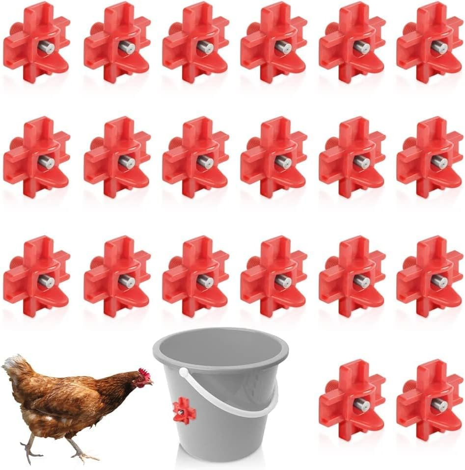 20Pcs Horizontal Automatic Poultry Nipple Horizontal Side Mount Chicken Drinkers,Automatic Poultry Nipple Horizontal Side Mount Chicken Drinker,Automatic Horizontal Side Mount Chicken Waterer Nipple image number 6
