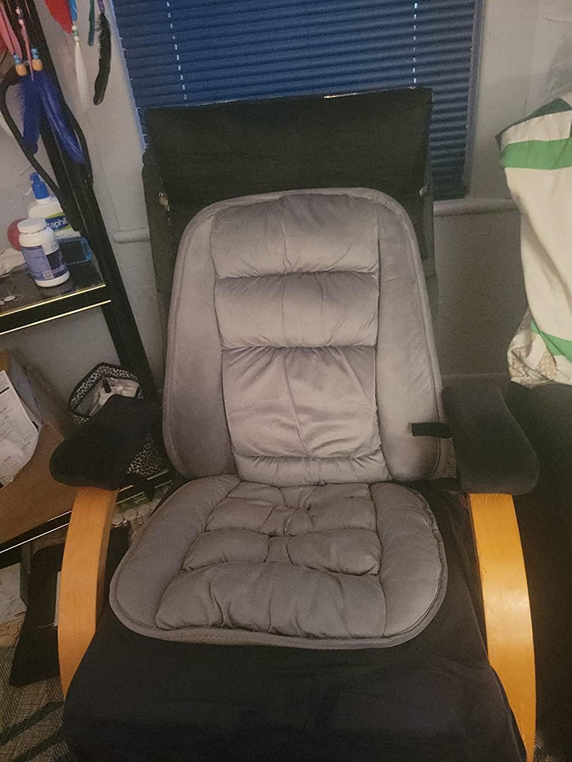 Large Size Orthopedic Chair Lumbar Support Cushion Non-Slip Bottom Coccyx Pads Warm Adjustable Curvature Low Back Pain Relief Lumbar Relax Pillow for Office,Recliners,Sofa and Car