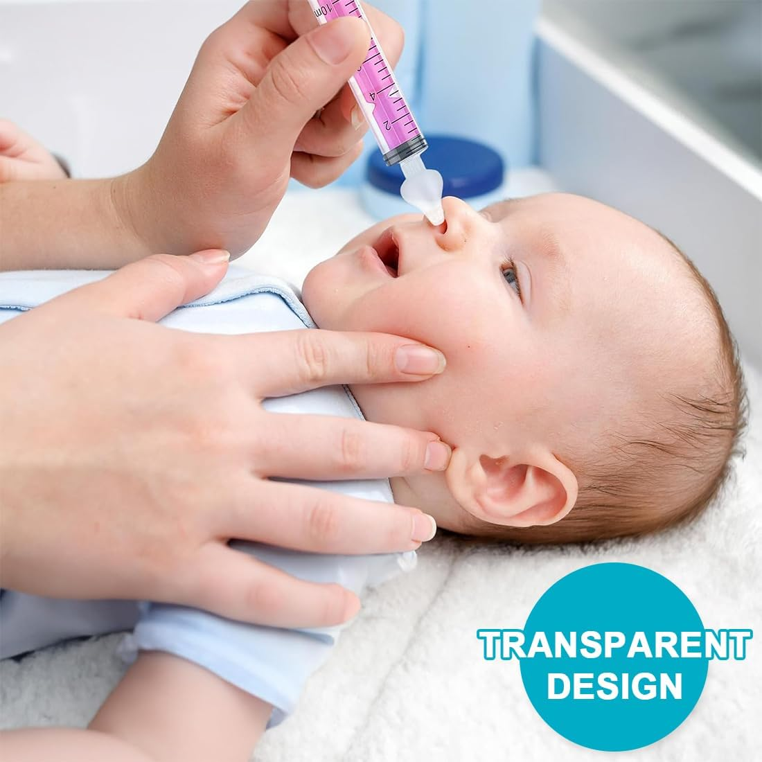 Pack of 4 Baby Nose Shower, Nose Shower Children, Reusable Nose Cleaner, 10 Ml Nose Rinse Children Portable Nose Cleaner, Nose Washer, Safe and Comfortable image number 3