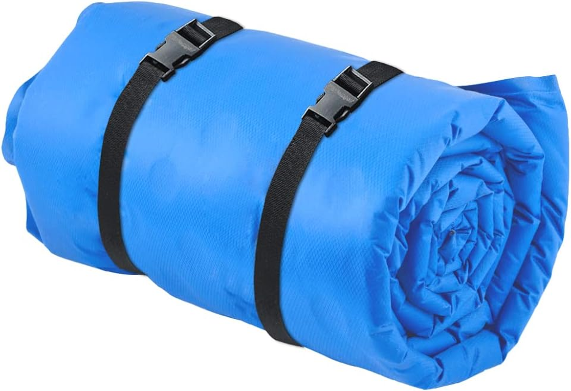 Luggage Strap Wisdompro 2-Pack of Heavy Duty Straps - Utility Strap for Outdoor Sports Backpacking Sleeping Bag Compression Luggage Bundling with MOLLE Gear Quick Release Buckle - 48 Inches image number 3