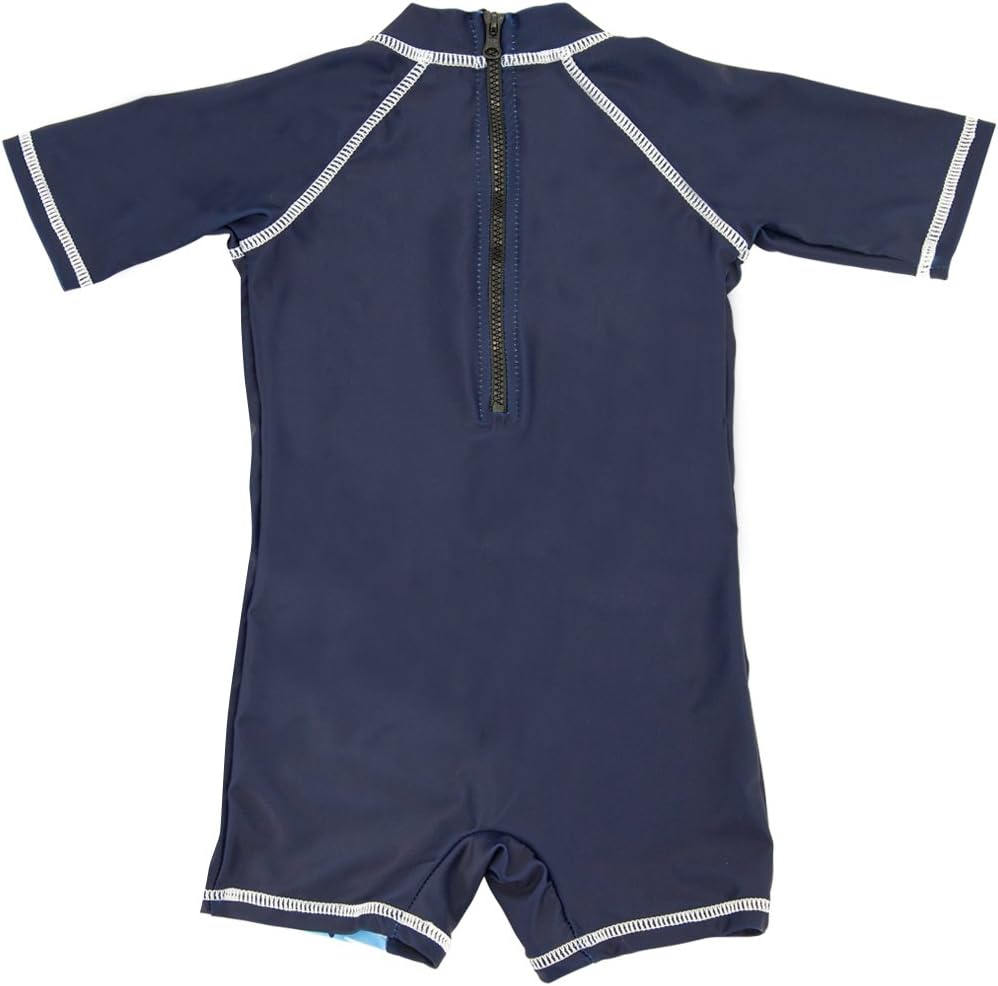 Threeh Infant Baby Boys Rashguard Swimsuit One Piece Sun Protective Swimwear BM06 image number 3