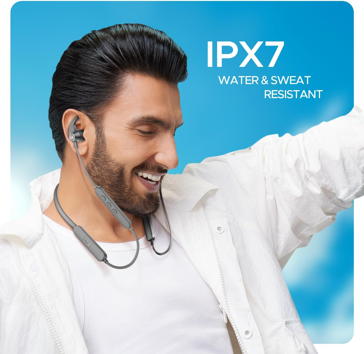 Boat Rockerz 255 Pro Plus, 60 Hour Battery, Fast Charge, IPX7, Dual Pairing, Low Latency, Magnetic Earbuds, In-Ear Bluetooth Neckband, Wireless with Microphone Earbuds (Cosmic Grey)