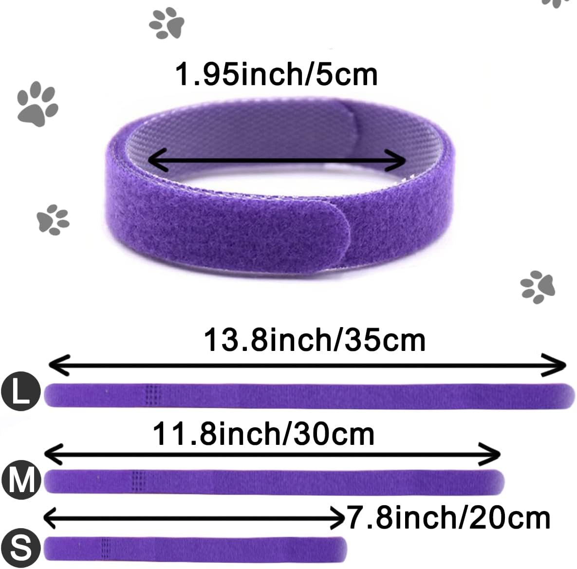 15 Colors Puppy ID Collars Whelping Newborn Soft Fabric Adjustable Identification Double-Sided Collar Reusable for Pet Dog Band Cat 10 Inches