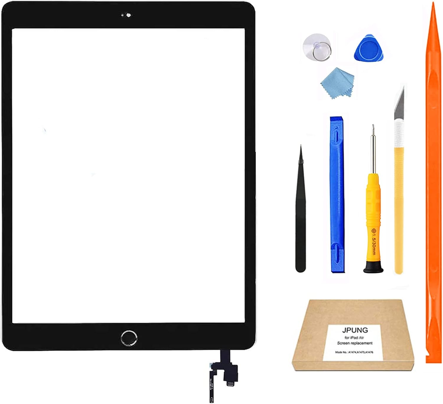 A1893 A1954 Screen Replacement Kit for Ipad 6 (6Th Gen) Digitizer Touch Glass 6Th Generation 9.7 Inch 2018 with Home Button Full Repair Tools Video Guide - Air 1St image number 6