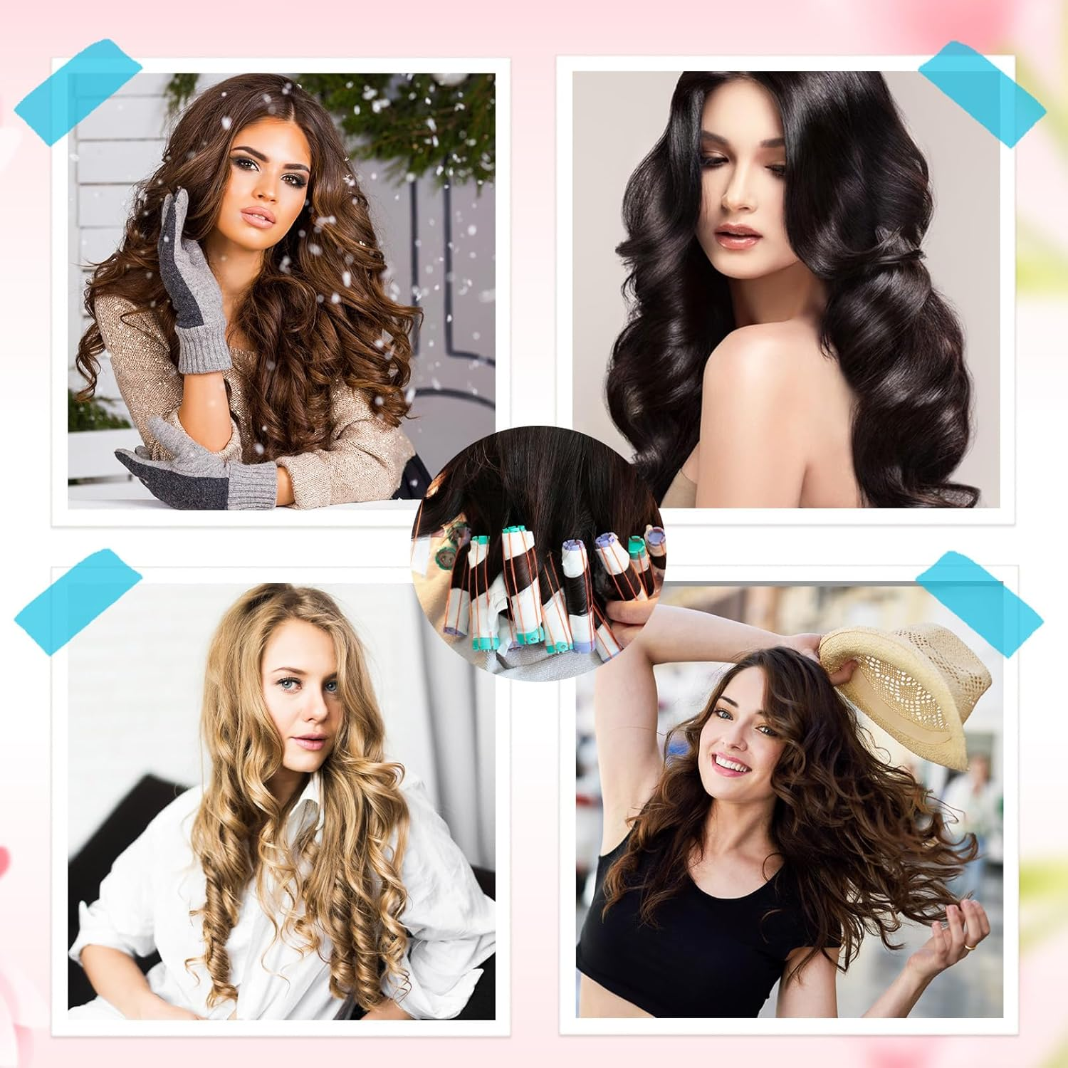 300 Pieces Hair Perm Paper, Disposable Perm Paper for Salon, Lace Paper, Perm High Temperature Resistant Hair Wrapping Paper, Hair Curling Paper, Perm Paper for Home Barber Shop image number 5