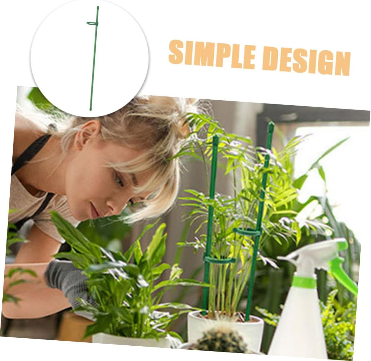 12Sets Plant Support Stakes Garden Floral Flower Support Stake Plant Stem for Healthy Growth for Gardening image number 1