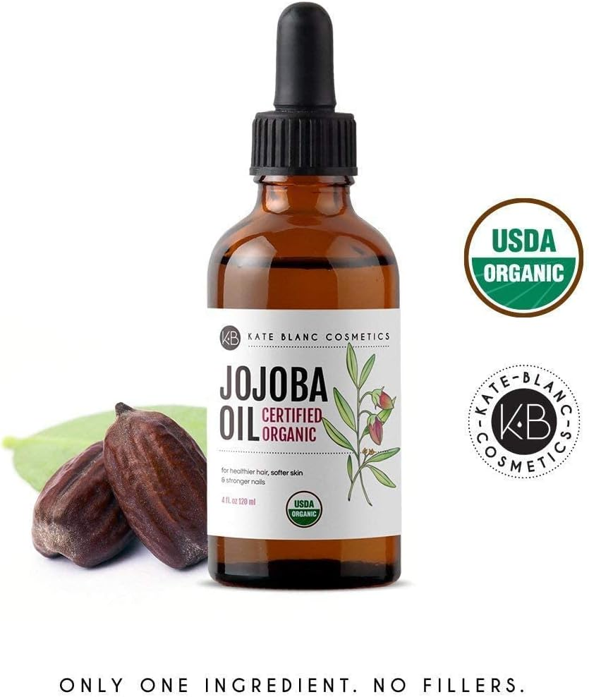 Jojoba Oil (60Ml), Organic, 100 Pure & Natural, Revitalises Hair and Gives Skin a Radiant and Youthful Look, Great for Lips, Cuticles, Stretch Marks, Beard, Leaving You Vibrant and Glowing. Works for Men and Women image number 4