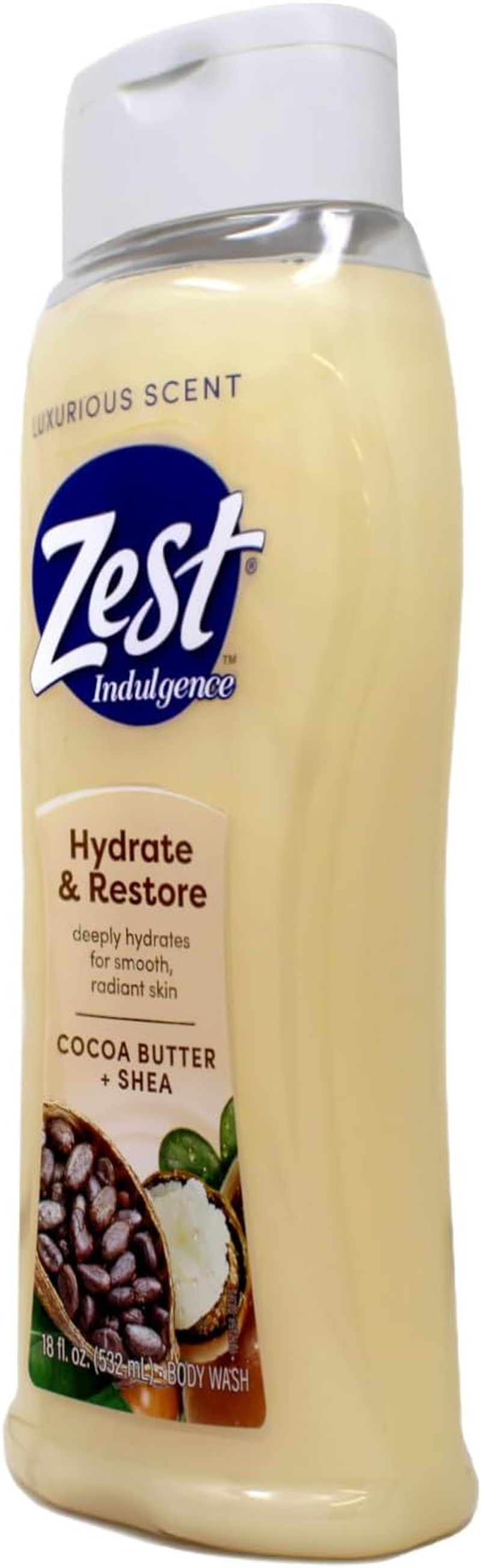 Zest Body Wash, Cocoa Butter 530Ml image number 1
