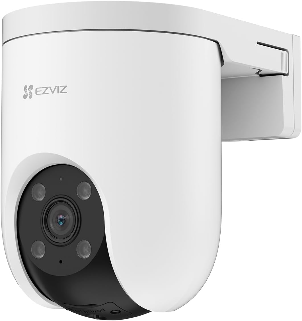 EZVIZ H8C 2K POE IP Outdoor Security Camera, 360&deg; PTZ Home Security, Ai-Powered Human Detection, Auto-Tracking, Color Night Vision, Two-Way Talk, Waterproof, No Subscription Fee