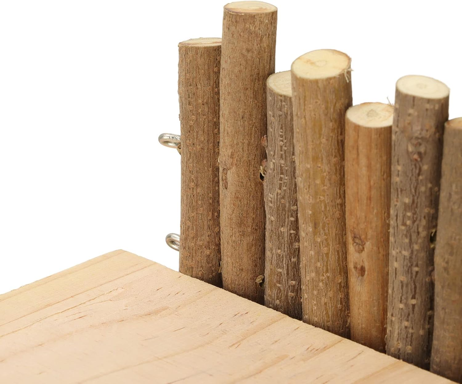 Hamster Climb Platform Decorative Wooden Small Pet Activity Playground with Ladder for Golden Bear Sugar Glidersmall Animals Activity Set with Ladder Food Bowl image number 3