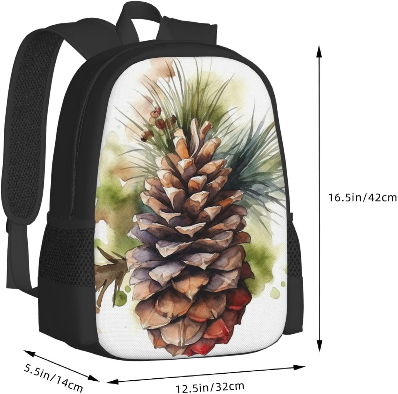 AQRJKHD Red and Black Rose Travel Backpack for Women Work Business Backpack Purse 15.6 Inch Laptop Backpack for Men - Pink Purple Butterfly image number 3