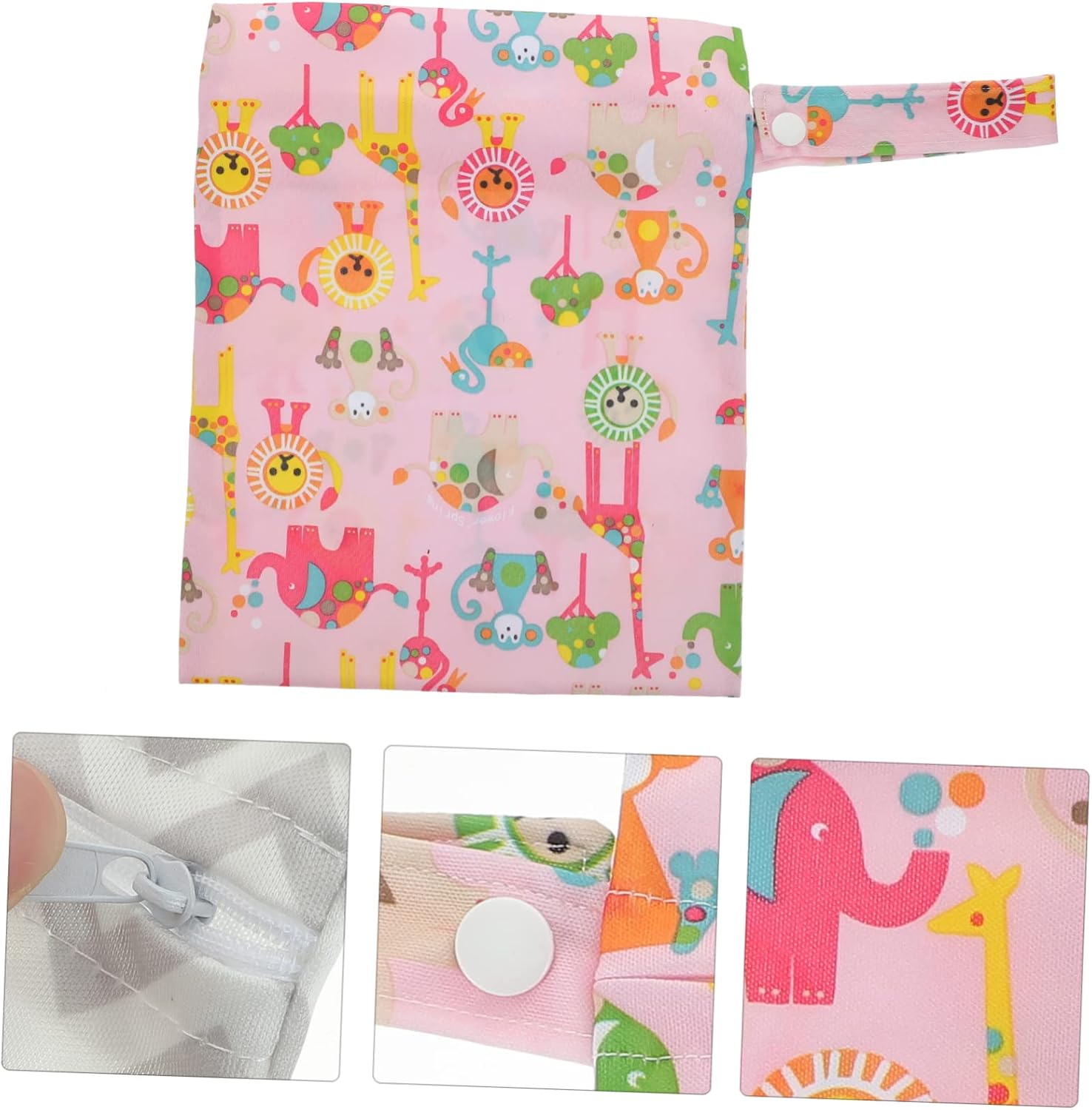 Vaguelly 3Pcs Diaper Storage Bag Nappy Bag Organiser Travel Pouch for Diapers Toiletries image number 2