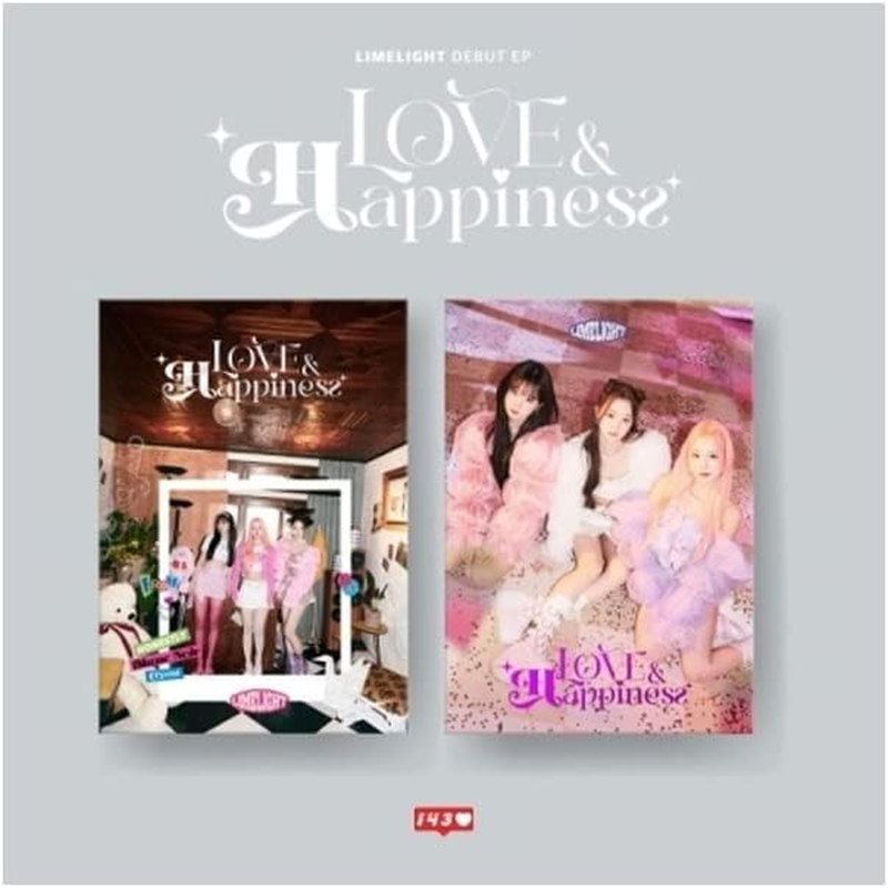LIMELIGHT LOVE HAPPINESS Debut EP Album 2 Version SET Cd+144P Photobook+1P ID Card+1P Lenticular Photocard+2P Photocard+1Ea Message Film+1Ea Sticker+Tracking Kpop Sealed image number 2