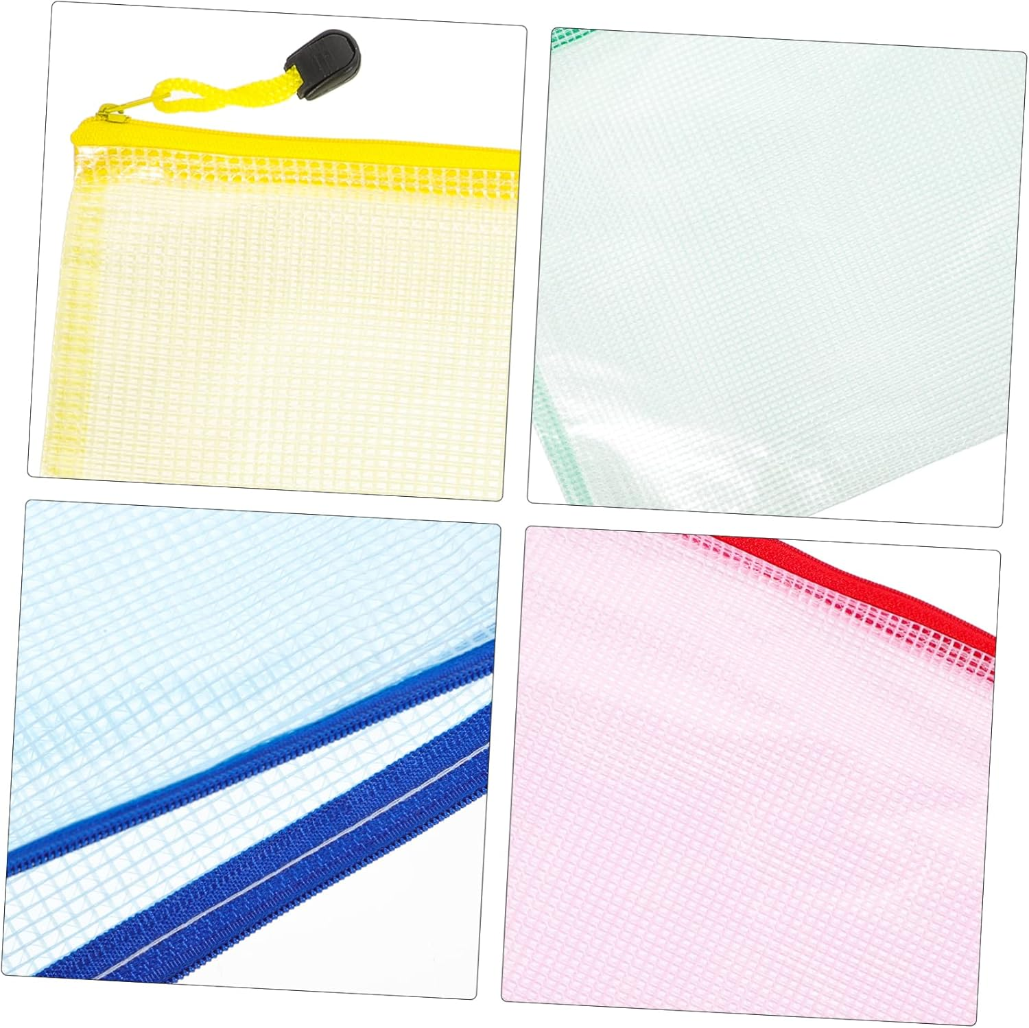 ARTIBETTER 12Pcs File Bags Stationery Pouches Zipper for Office Documents and Receipts Organizer image number 3