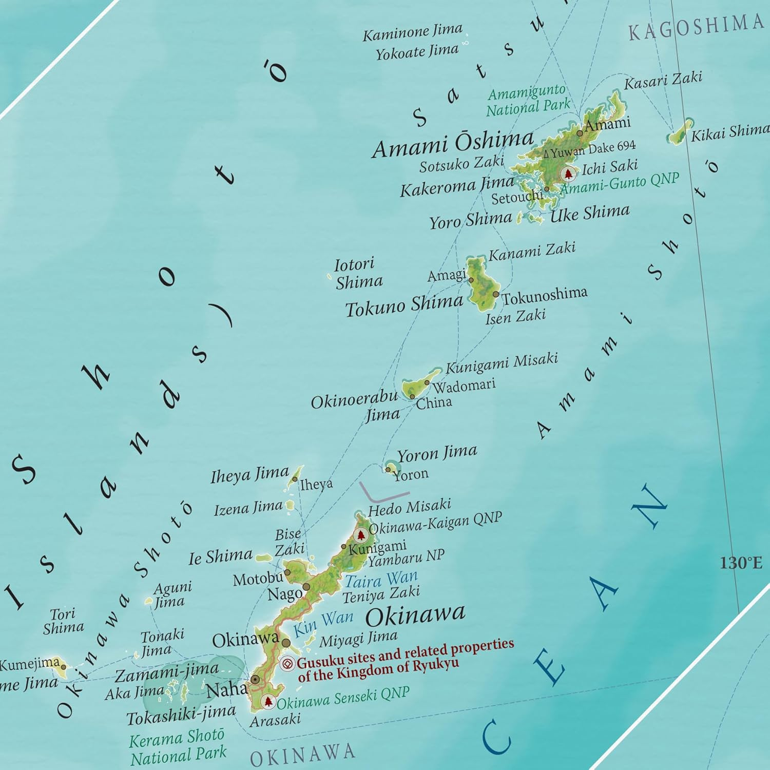 Map of Japan - 17" X 22" - Detailed Cartography - Maps International