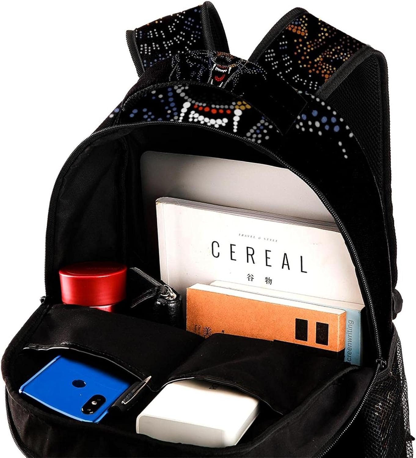 Wolf Backpack Students Shoulder Bags Travel Bag College School Tote Backpacks image number 4