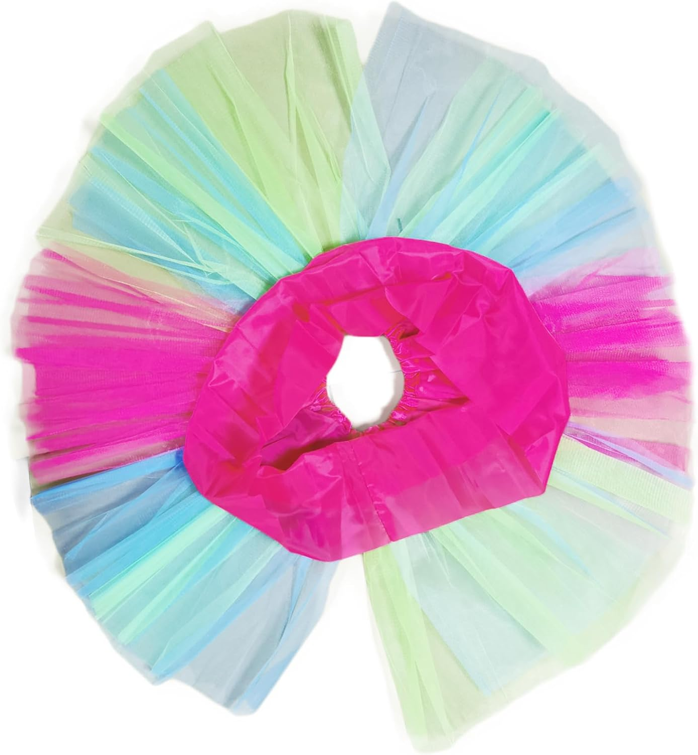 TRADERPLUS Women'S Vintage 1950S Tutu Elastic 3 Layered Tulle Tutu Skirt with Lining, Petticoat Ballet Bubble Dance Skirt Short Pettiskirts - Black image number 2