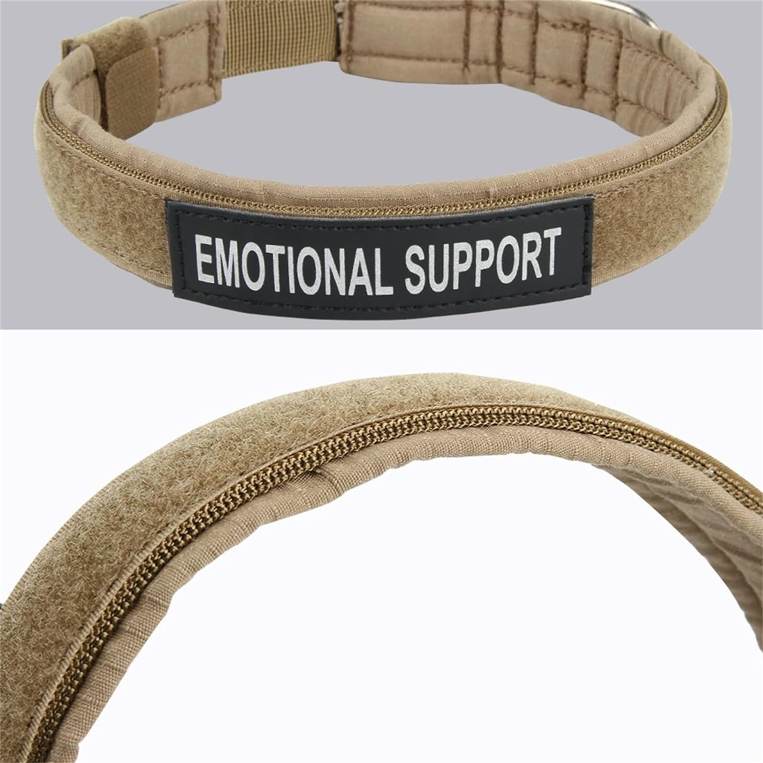 Excellent Elite Spanker Tactical Dog Collar Military Training Nylon Adjustable Dog Collar for Large Medium Small Dog(Coyote Brown-S) image number 3