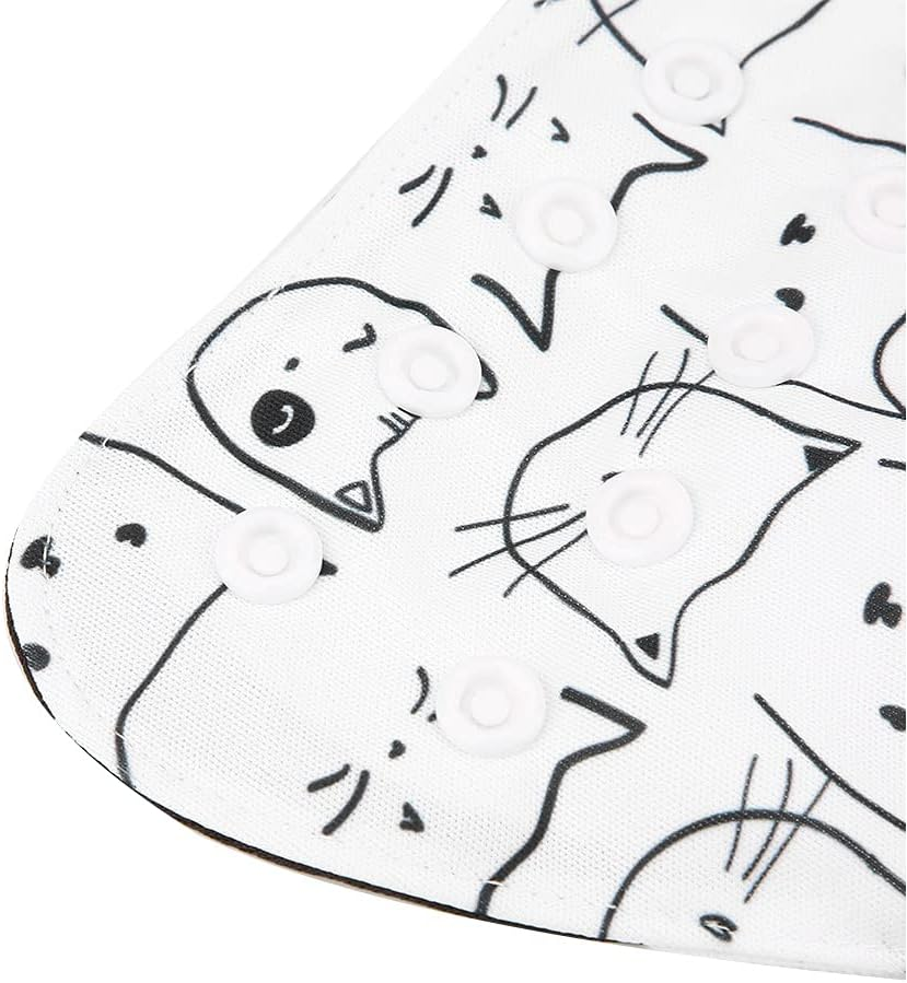 Baby Cloth Diaper Cover Nappy Reusable, 4Pcs Waterproof Washable Reusable Newborn Nappy Cover Adjustable Size for Baby/Girl/Boys (A) image number 6