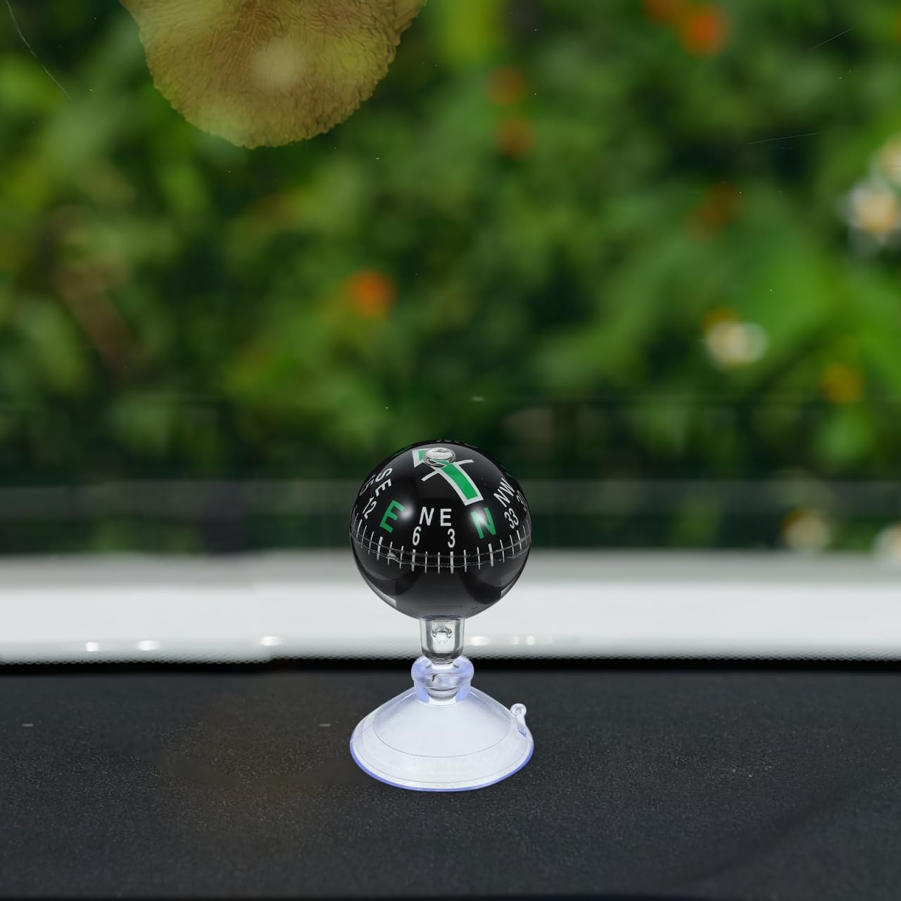 Gatuida Boat Compass Ball: Adjustable Dash Mount Car Compass with Bottom Stick Navigation Hiking Direction Pointing Guide Ball for Marine Boat Truck Outdoor