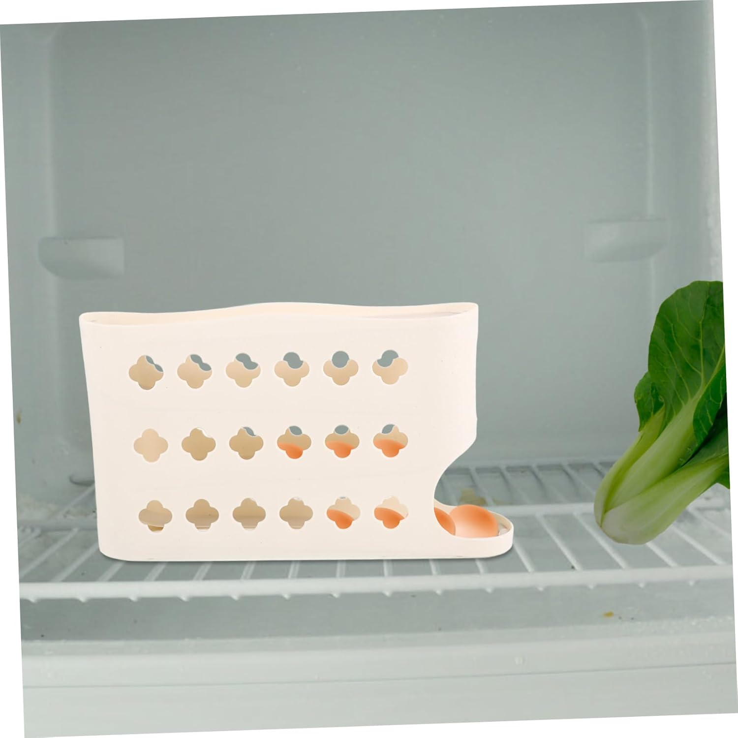 COHEALI Large Capacity Egg Dispenser Multi Egg Holder for Refrigerator Automatic Rolling Organizer Space Saving for Kitchen and Home Use image number 2