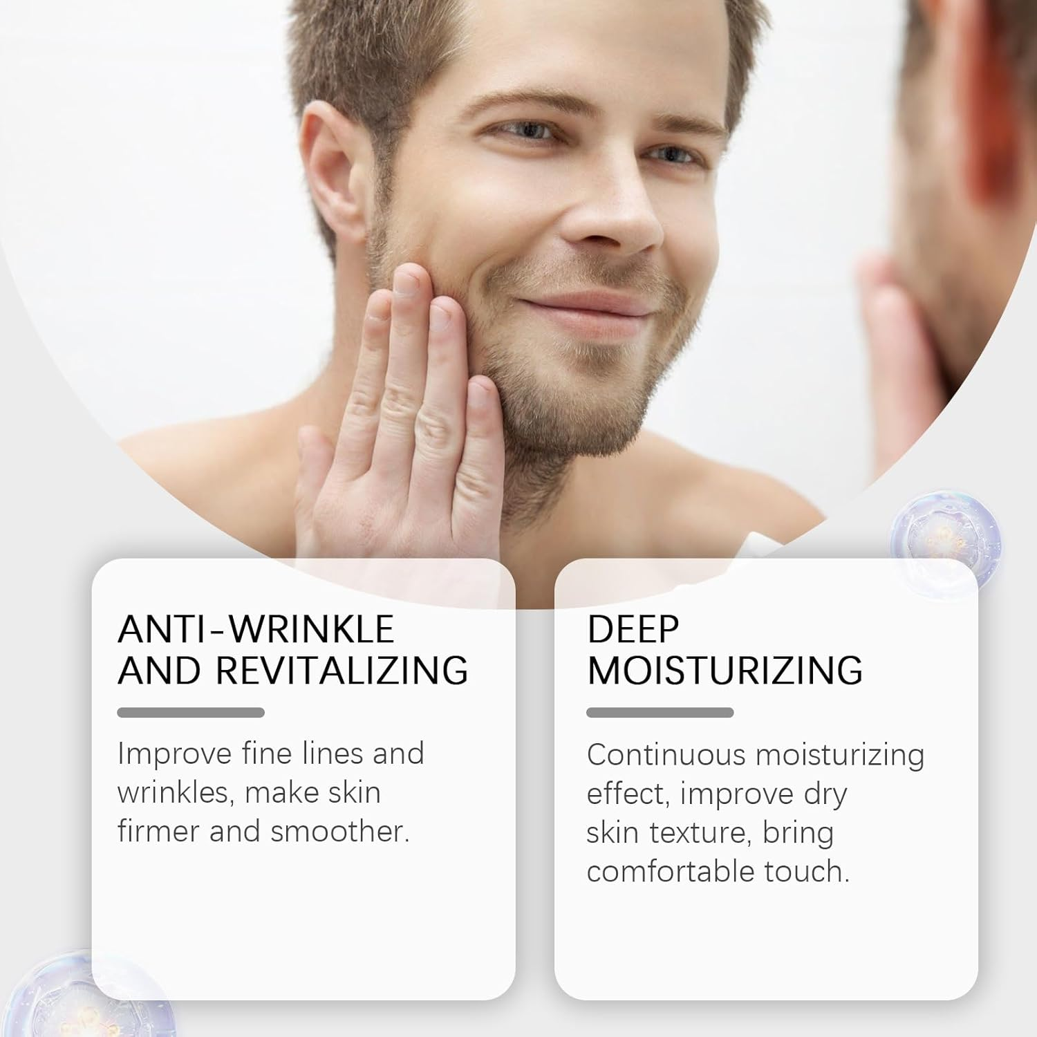 Beef Tallow for Skin, Men&rsquo;S Tallow Balm, Grass Fed Natural Moisturizer, Hydrating & Nourishing Cream for Face Body Hands, Anti-Dryness Repair Balm, Gentle Daily Skincare for Men (1Pcs) - 1Pcs image number 5