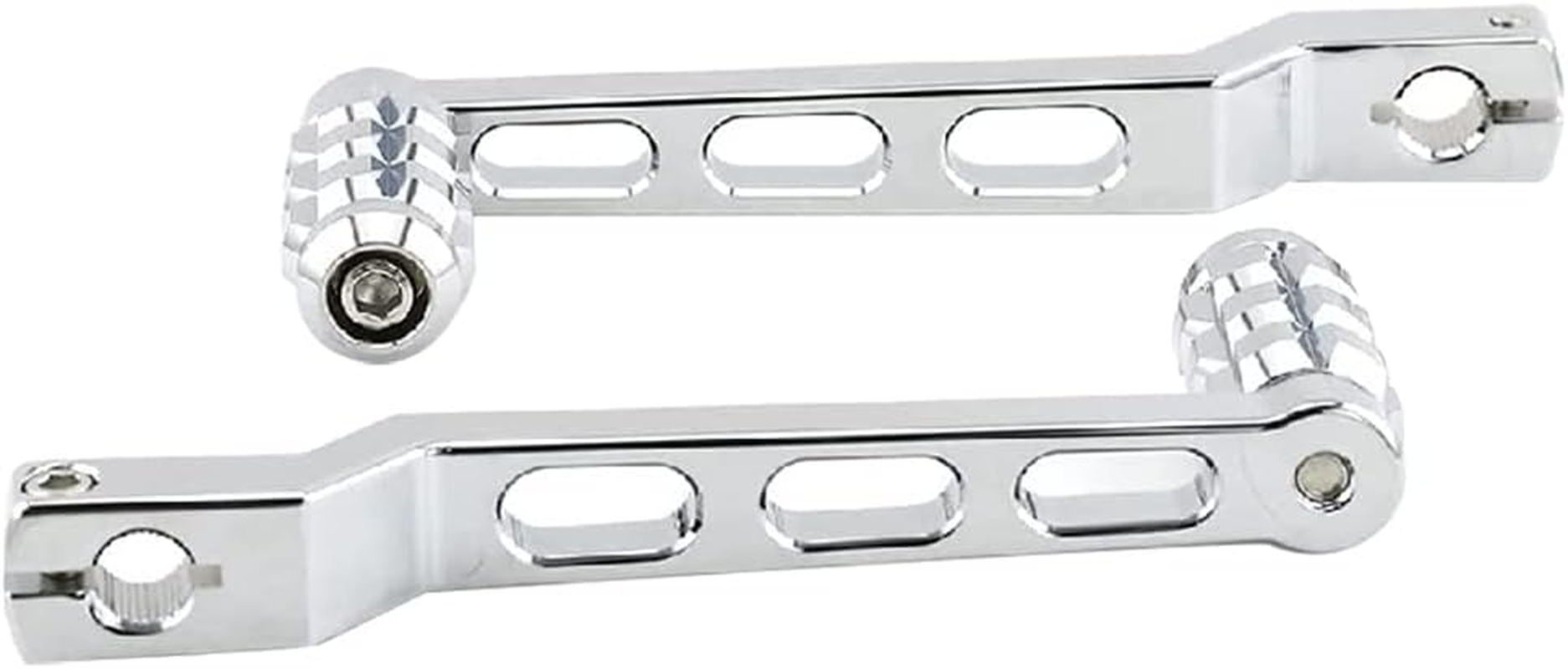 RAGBUSCLE Motorcycle Shift Lever Heel Toe Gear Shifter Shift Lever, 2 PCS Chrome Compatible with Harley-Davidson FL Softail 1986-2017, Touring 1988-Later, Trike Models 2008-Later, Chrome image number 2