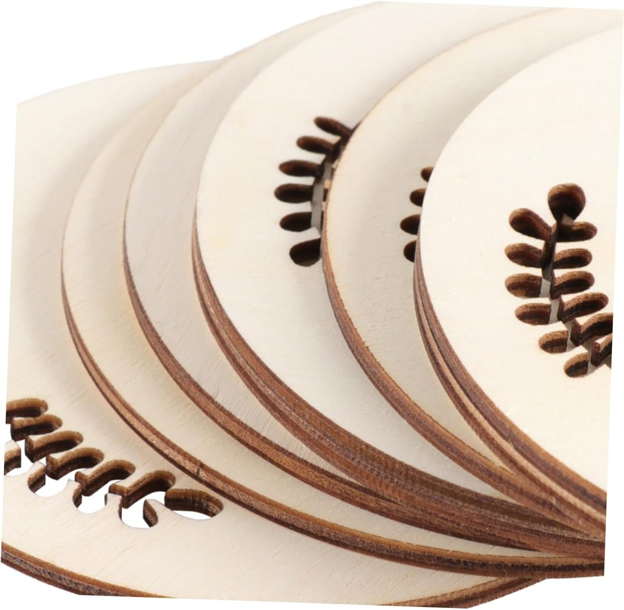 Yardwe 36 Pcs Milestone Cards Wooden Month Number Photography Props Birthday Commemorate Newborn Growth Keepsake Gift Leaves Design image number 5