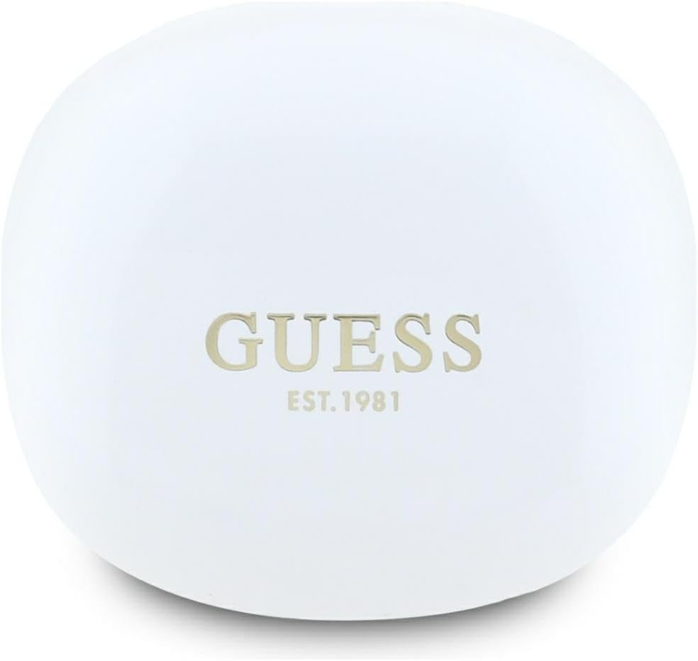 TWS CG Mobile Guess Flat Classic Logo Electroplated Headphones White image number 5