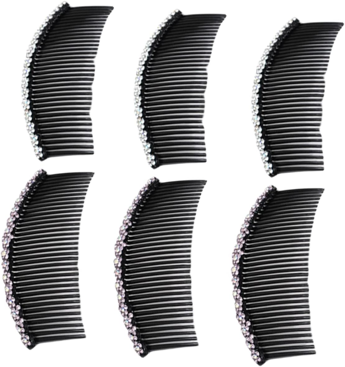 MERRYHAPY Hair Comb Set 6Pcs Women Hair Comb Bridal Headdress Accessory Plum Blossom Hair Comb image number 5