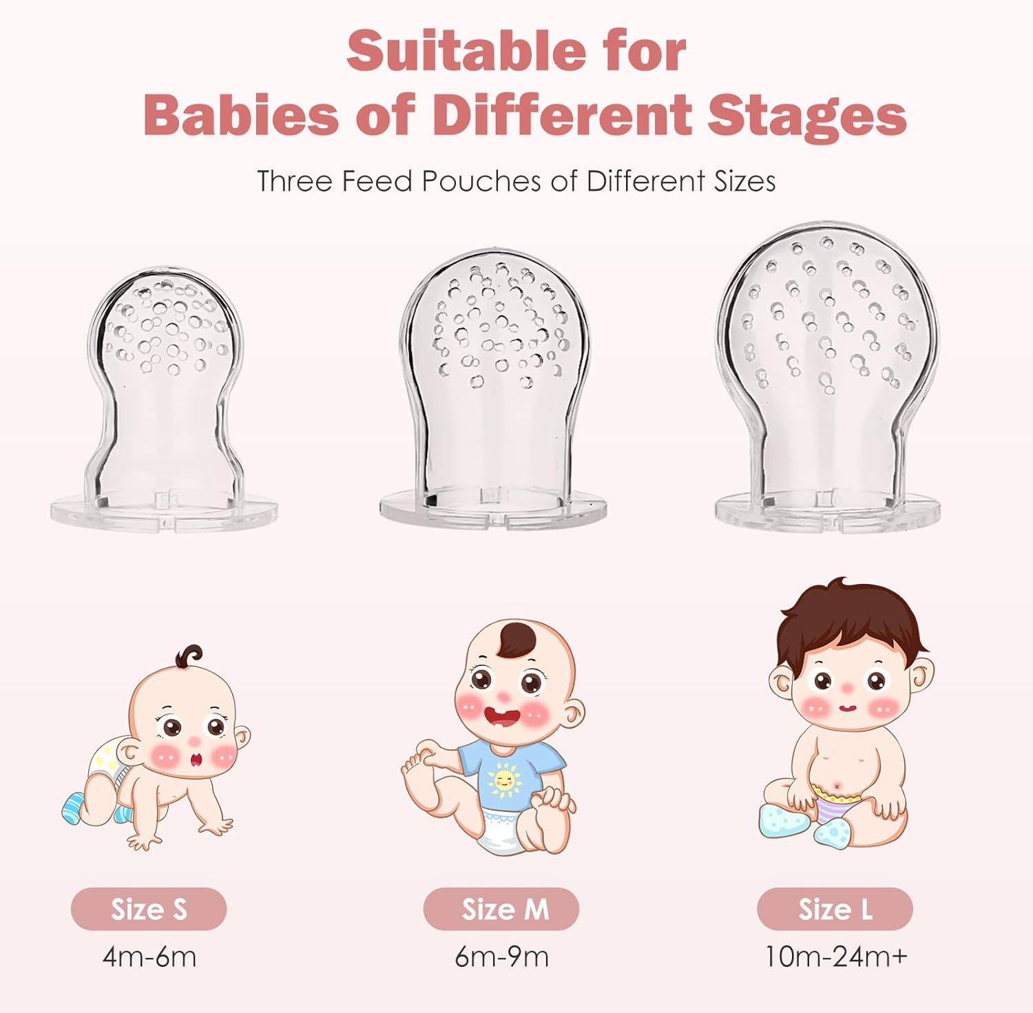 Silicone Baby Fruit Food Feeder & Freezer Nibbletray Set &ndash; Breastmilk Popsicle Molds for Baby Teething Relief, Fresh Food Feeder for Safe Infant Self Feeding BPA Free