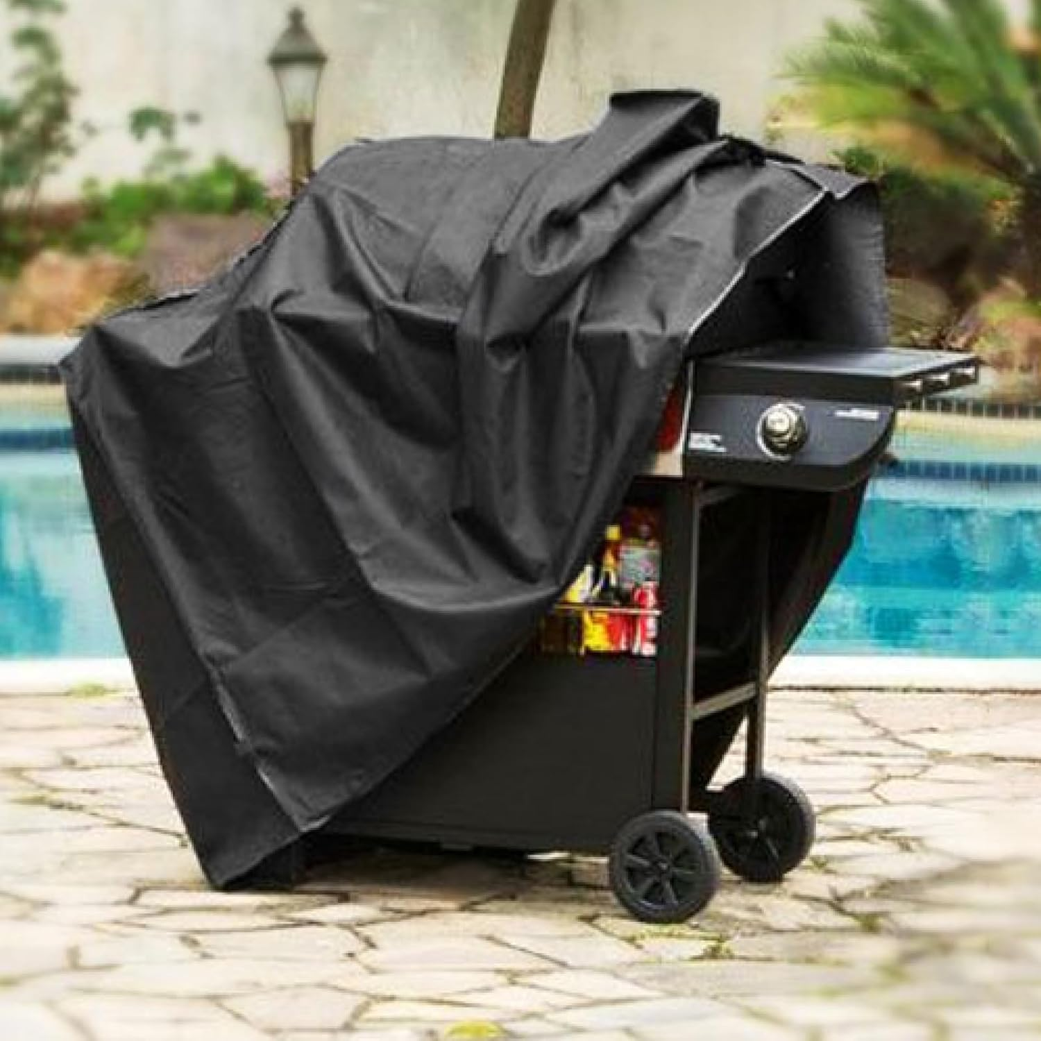 TRIWONDER BBQ Gas Grill Cover - Heavy Duty Waterproof, Dust-Proof, Anti-Uv, Rip-Proof - Barbecue Burner Cover with Adjustable Hem Drawstring & Storage Bag for Weber, Dyna-Glo, Nexgrill image number 1