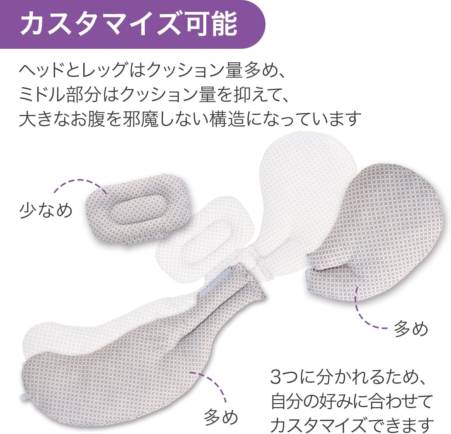 Boppy Full Body Pregnancy Pillow, Sand Geo Circle